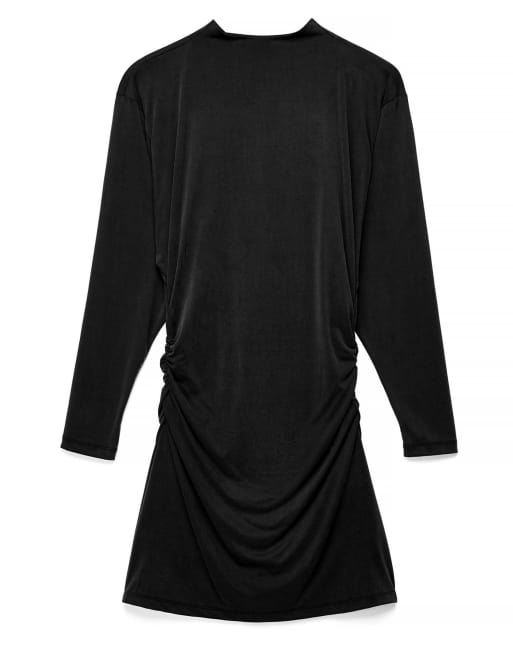 NA-KD Mini-Kleid mit Fledermausärmeln in Schwarz, 4 von 5
