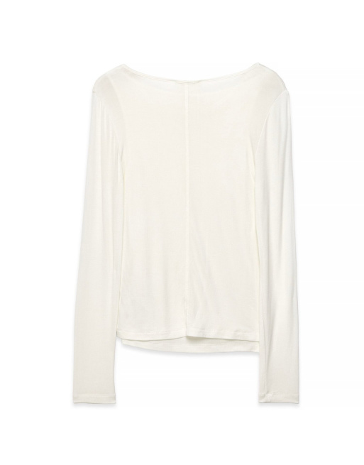NA-KD Modal double layered top in white, 5 of 5