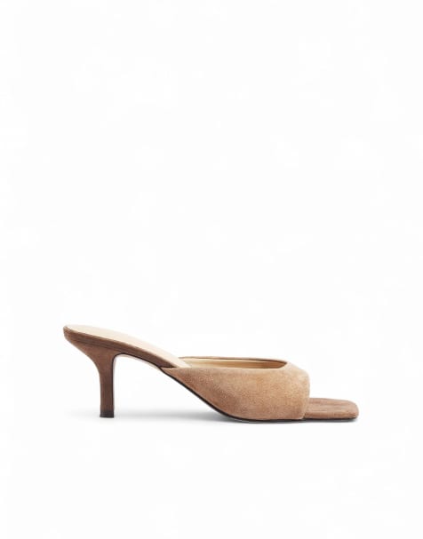 NA-KD - Mules en daim - Taupe - view 1