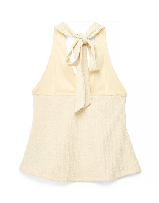 NA-KD – Oberteil in Hellgelb mit Neckholder-Detail, 5 von 5