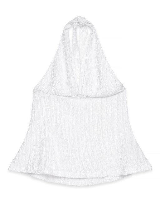 NA-KD – Oberteil in Weiß mit Neckholder-Detail, 5 von 5