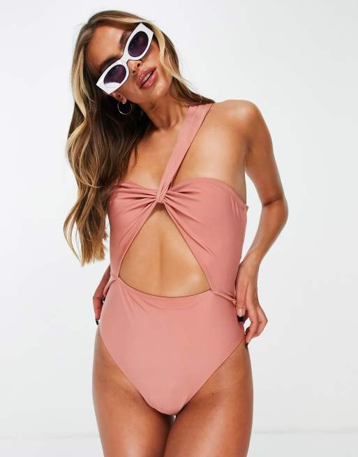 Dusty store pink swimsuit