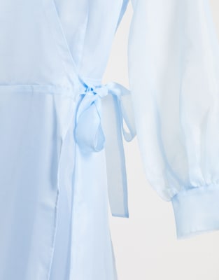 asos light blue maxi dress