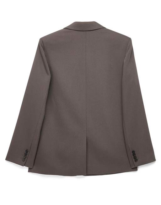 NA-KD Oversize-Blazer aus Twill in Khaki-Grün, 2 von 3