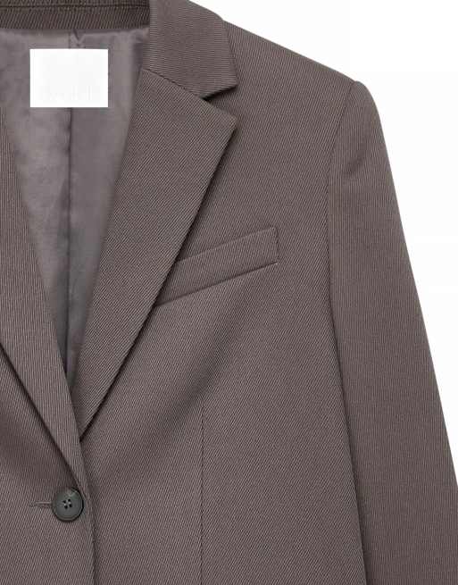 NA-KD Oversize-Blazer aus Twill in Khaki-Grün, 3 von 3