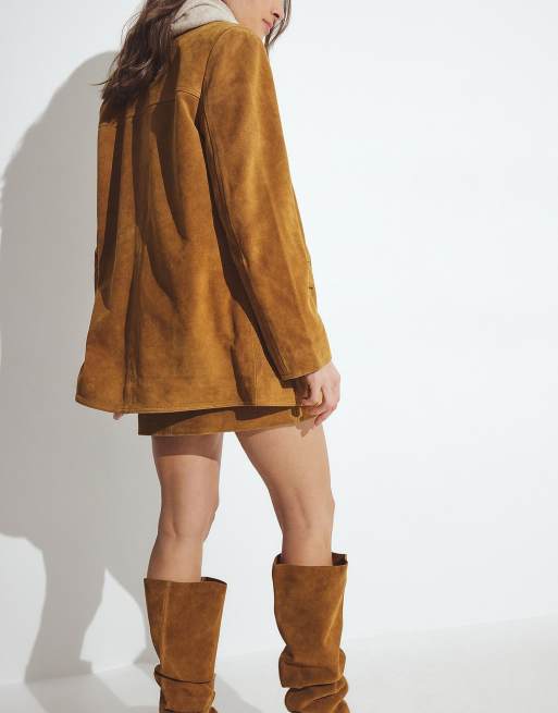 NA-KD Oversize-Blazer in mittlerem Braun, 2 von 5