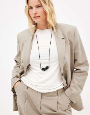 Oversize-Blazer in Sandbeige-Neutral Neutral 38