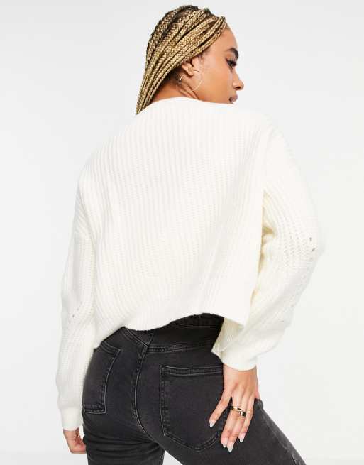 Off white outlet cropped sweater