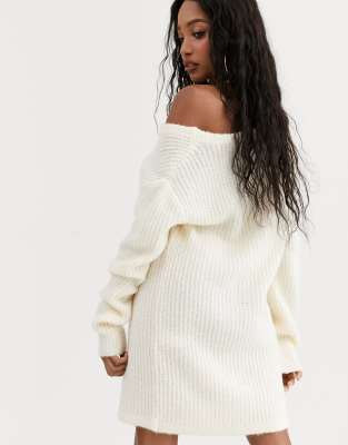 off white sweater dress