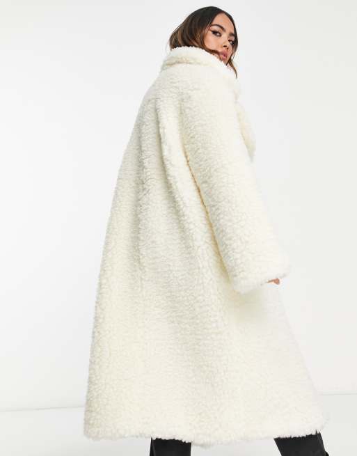 Oversized hot sale fuzzy coat