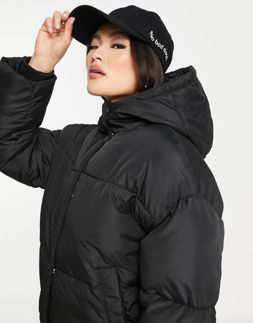 Padded hood short store jacket nakd