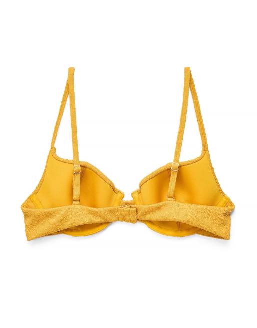 NA-KD Padded structured bikini bra in camel, 5 of 5