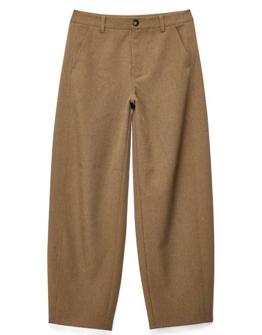 NA-KD pantalon barrel relaxed marron foncé, 5 de 5
