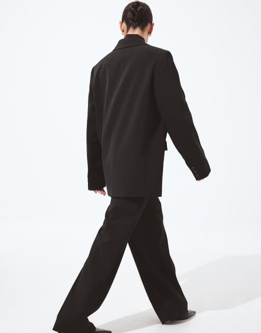 NA-KD - Pantalon de costume à taille basse - Noir, 2 de 5