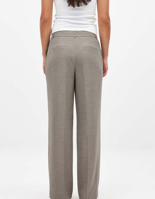 NA-KD - Pantalon de tailleur ajusté à taille mi-haute - Grège, 3 de 5