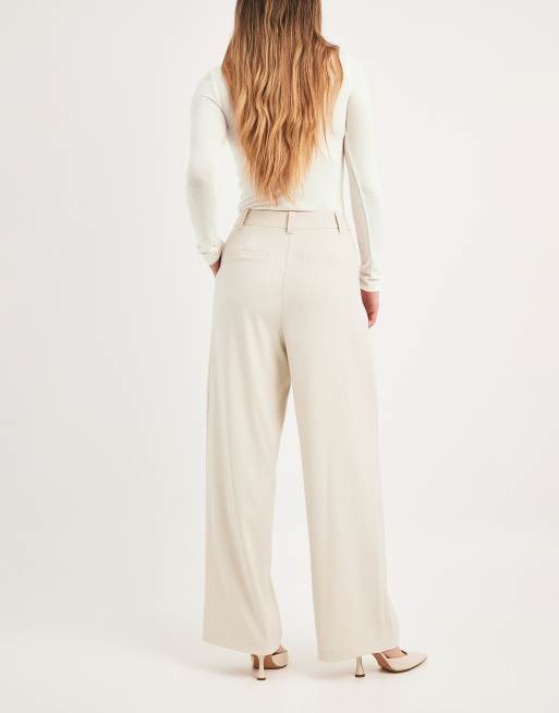 NA-KD - Pantalon d'ensemble ajusté à taille haute - Sable, 2 de 4