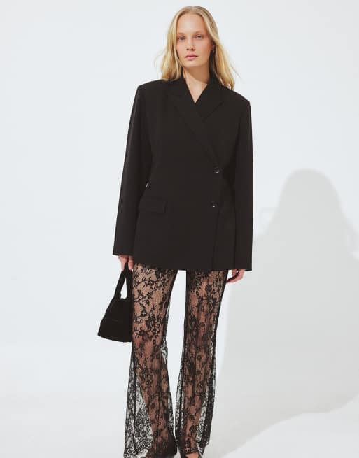 NA-KD - Pantalon en dentelle - Noir, 2 de 5