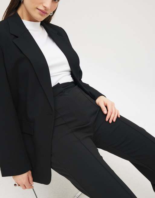 NA-KD - Pantalon large à taille haute - Noir, 4 de 5