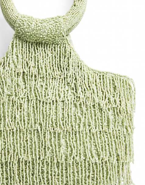 NA-KD Pearl bag in pistachio - view 1