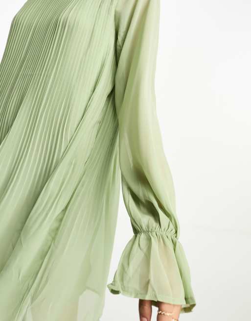 nakd pleated dress Bandeau Pleated Maxi Dress Multicolor