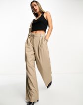 Cotton On Curve high waist pants in stone