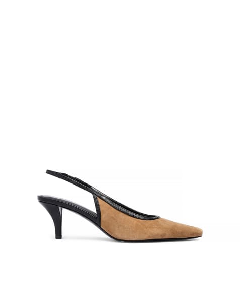 NA-KD Pumps in Wildlederoptik in Taupe - view 1