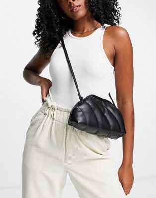 NA-KD quilted pouch bag in black