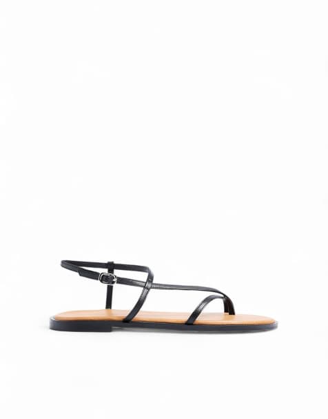 NA-KD – Riemensandalen in Schwarz - view 1