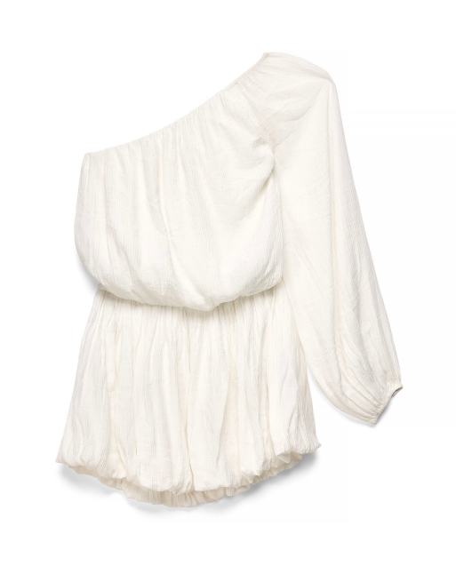 NA-KD robe courte asymétrique blanche, 4 de 5