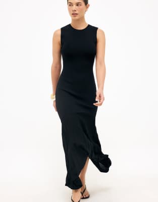 NA-KD - Robe sans manches en maille - Noir 34