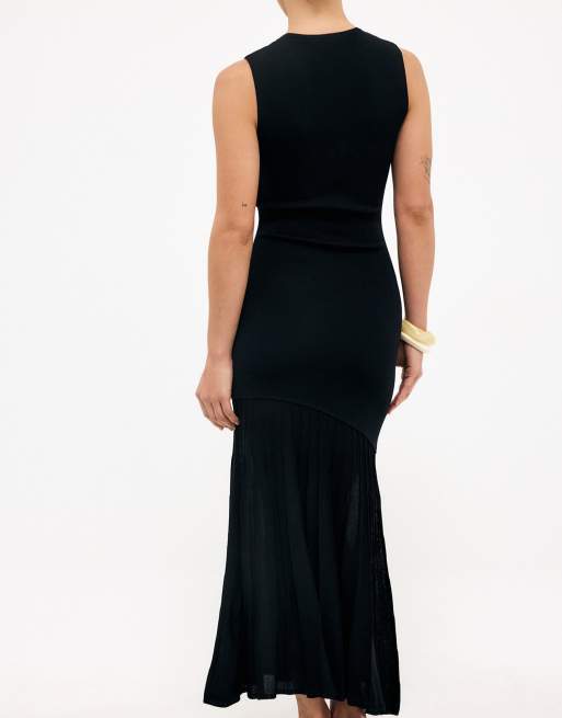 NA-KD - Robe sans manches en maille - Noir, 2 de 5
