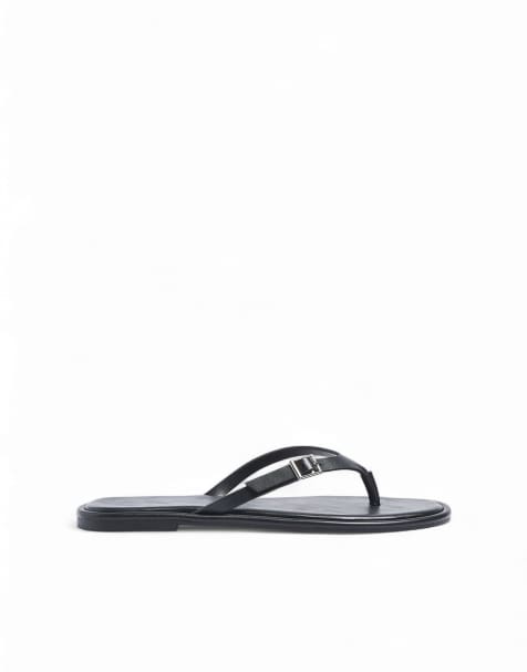 NA-KD – Sandalen in Schwarz mit Schnallendetail - view 1