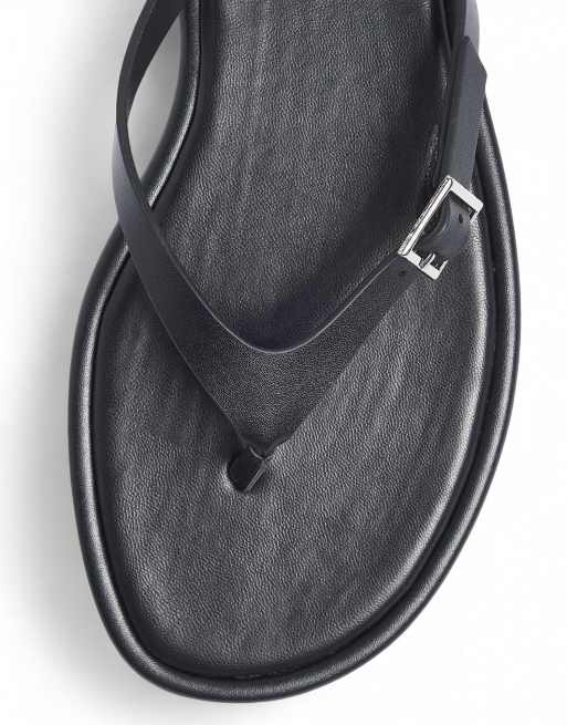 NA-KD Sandalen mit Schnallendetail in Schwarz, 4 von 4