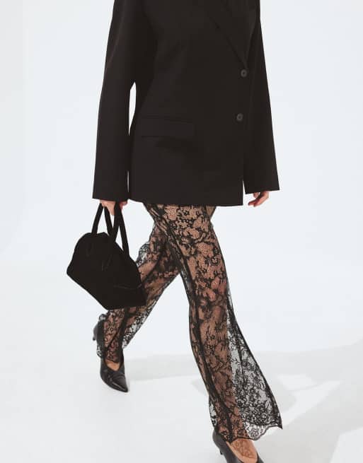 NA-KD – Schwarze Hose aus Spitze, 4 von 5