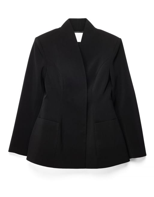 NA-KD Sculpted blazer in black, 4 of 5