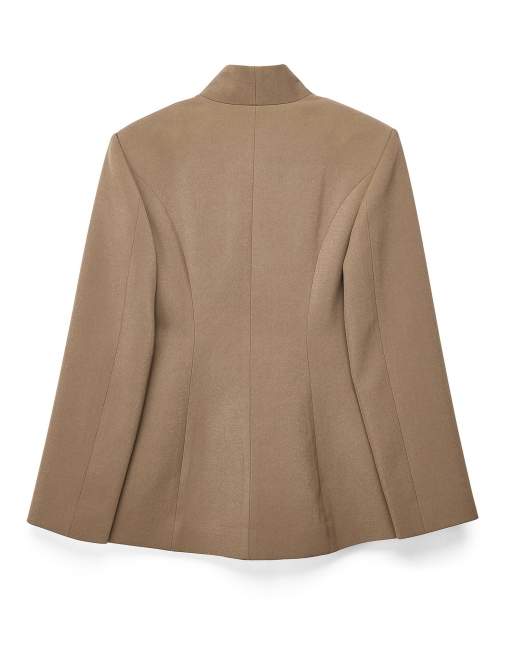NA-KD Sculpted blazer in light brown, 5 of 5