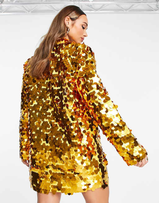 Glitter jacket dress sale