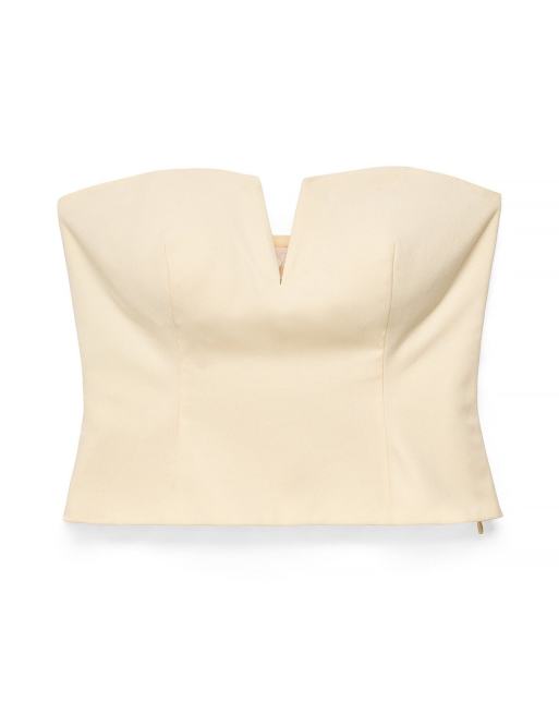 NA-KD - Sharp - Top corset - Jaune clair, 4 de 5