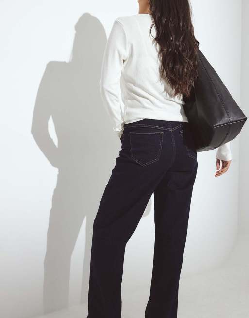NA-KD – Straight Jeans in Rinse-Waschung mit hohem Bund, 2 von 5