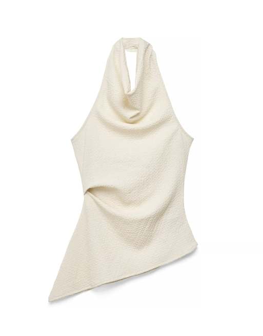 NA-KD Structured halterneck top in offwhite, 4 of 5