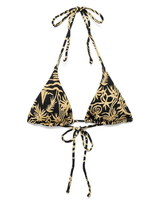 NA-KD Structured triangle bikini top in all over print, 5 of 5