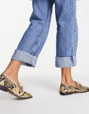 blue snakeskin loafers