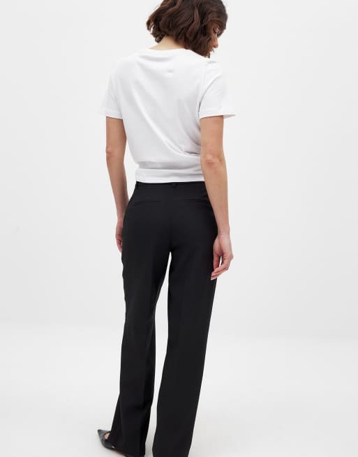 NA-KD Tailored mid waist suit trouser in black, 2 of 5
