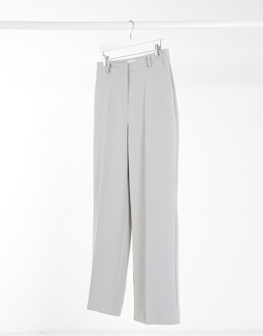 NA-KD tailored trousers in grey