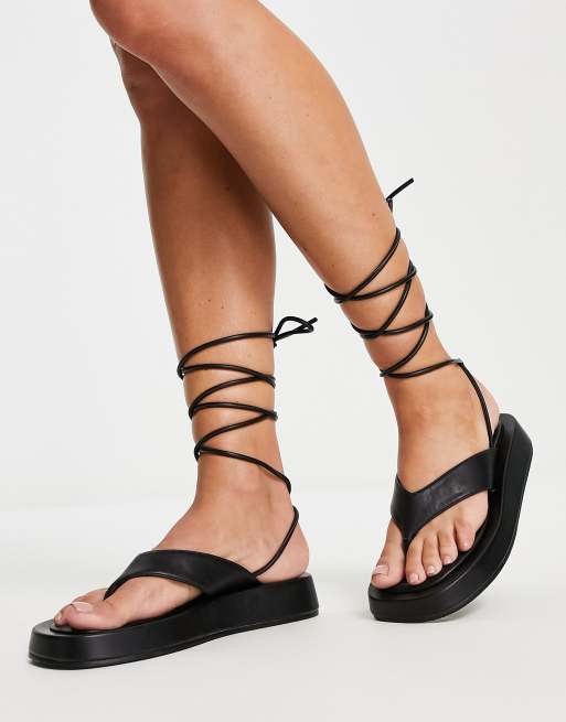 Thong sandal with sales ankle strap