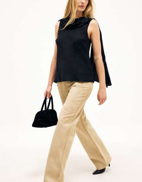 NA-KD - Top avec foulard - Noir - view 1