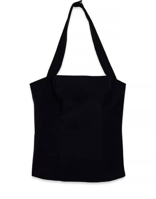 NA-KD - Top corset ajusté à dos nu - Noir, 4 de 5