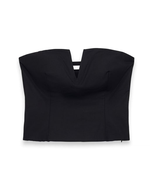 NA-KD - Top corset structuré - Noir, 5 de 5