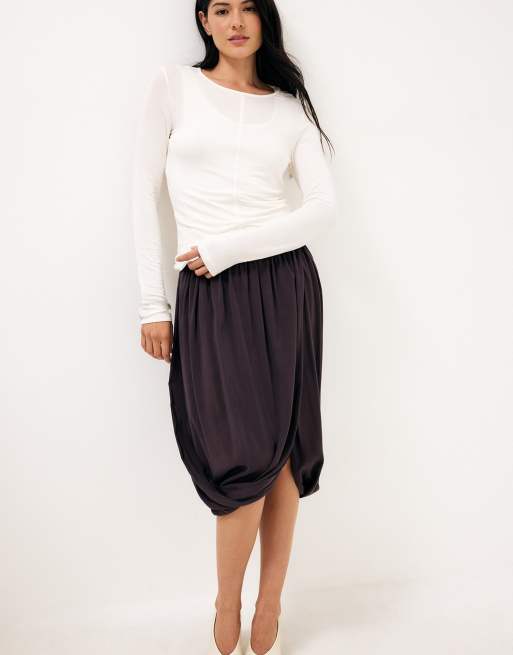 NA-KD top double épaisseur blanc en modal, 3 de 5