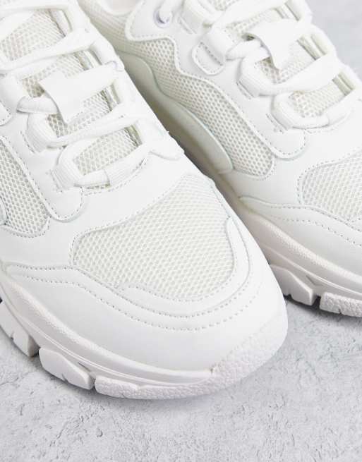 NA-KD - Trekking - Sneakers met dikke zool in wit, 3 van 4